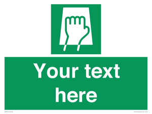 Custom Push Pad Sign